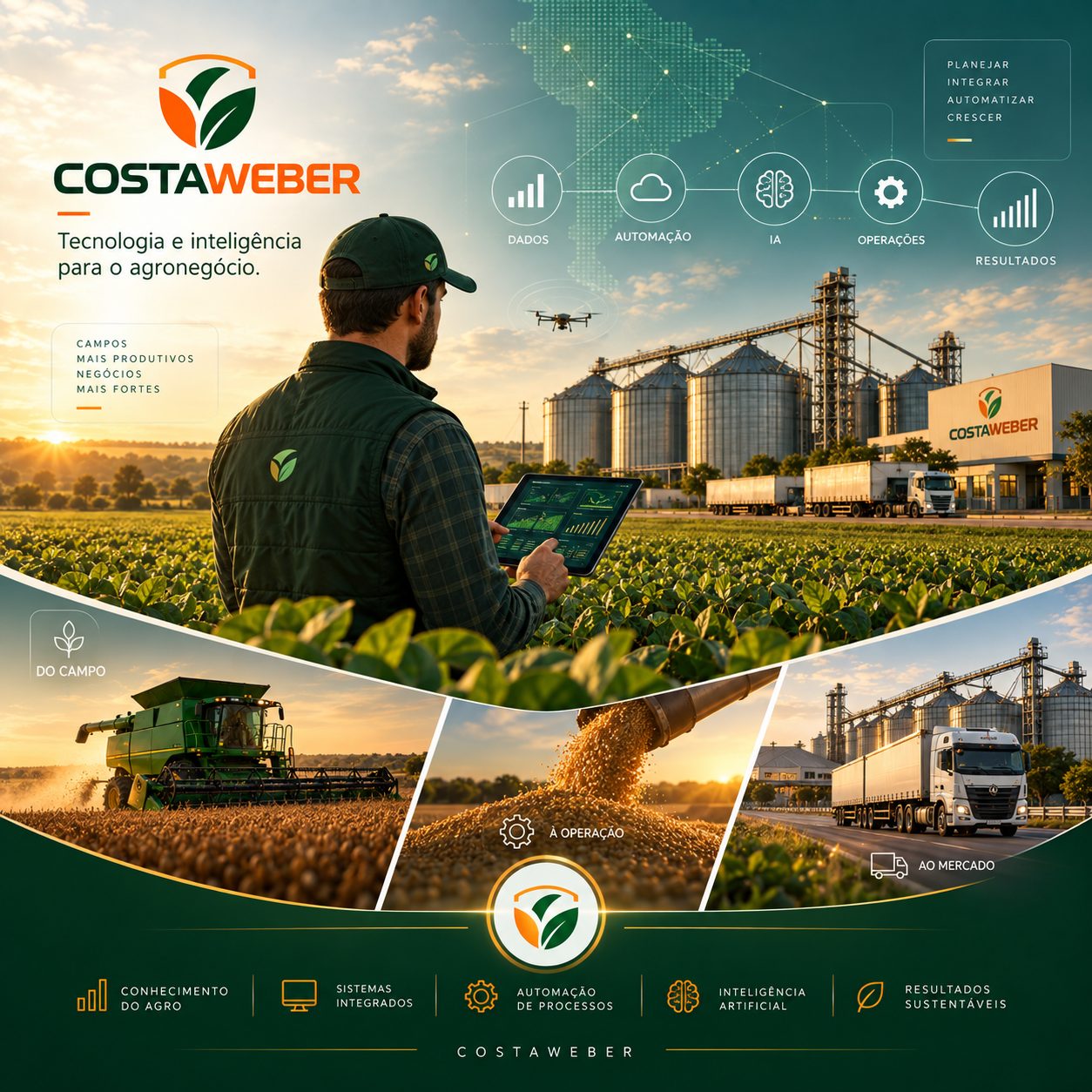 Experiência de campo.
Tecnologia de futuro.